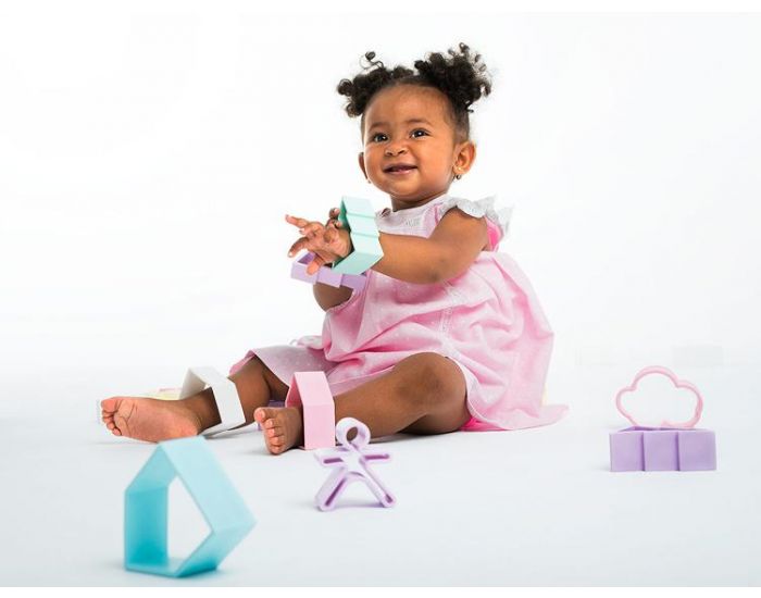 DENA Set de Jeux 5 Pi�ces en Silicone - D�s 10 mois.  (3)