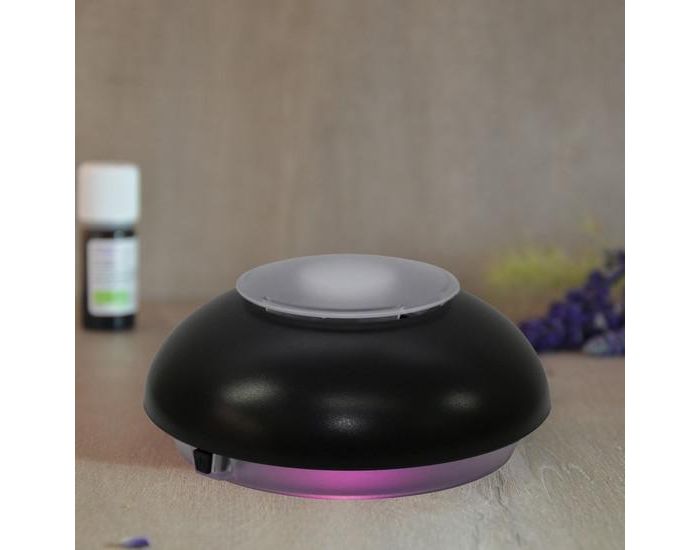 ZEN'AROME Diffuseur d'Huiles Essentielles � Piles par Ventilation Igloo Noir (1)