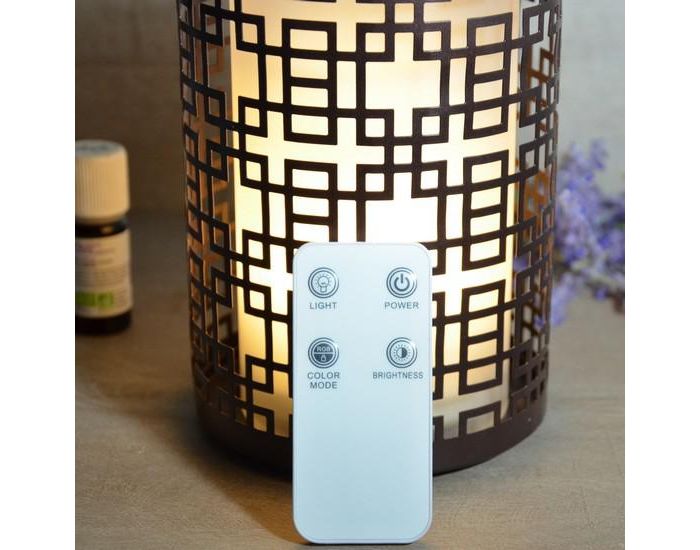 ZEN'AROME Diffuseur d'Huiles Essentielles avec T�l�commande et Eclairage Led - Vela (2)