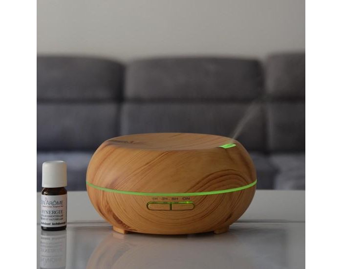 ZEN'AROME Diffuseur d'Huiles Essentielles Ultrasonique avec Eclairage Led - Woody (1)