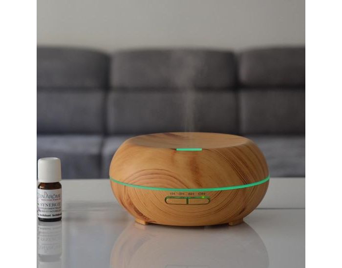 ZEN'AROME Diffuseur d'Huiles Essentielles Ultrasonique avec Eclairage Led - Woody (2)