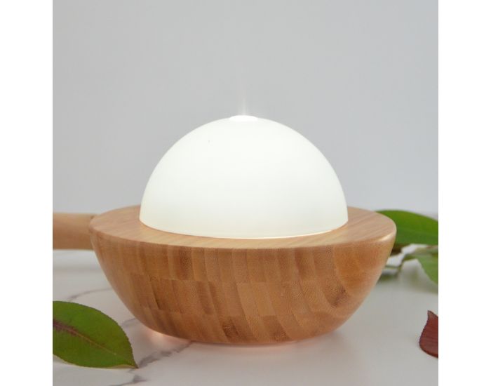 ZEN'AROME Diffuseur d'Huiles Essentielles Ultrasonique en Verre et Bambou Belisia (2)