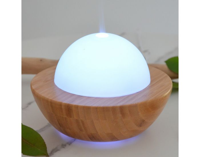 ZEN'AROME Diffuseur d'Huiles Essentielles Ultrasonique en Verre et Bambou Belisia (3)