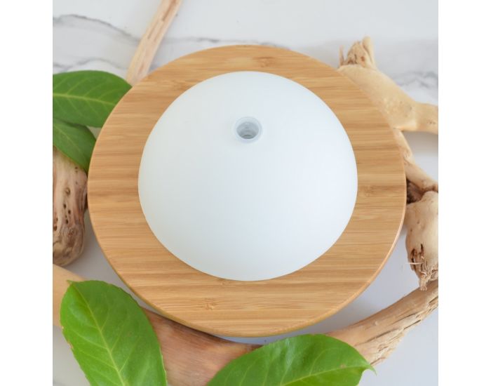 ZEN'AROME Diffuseur d'Huiles Essentielles Ultrasonique en Verre et Bambou Belisia (4)