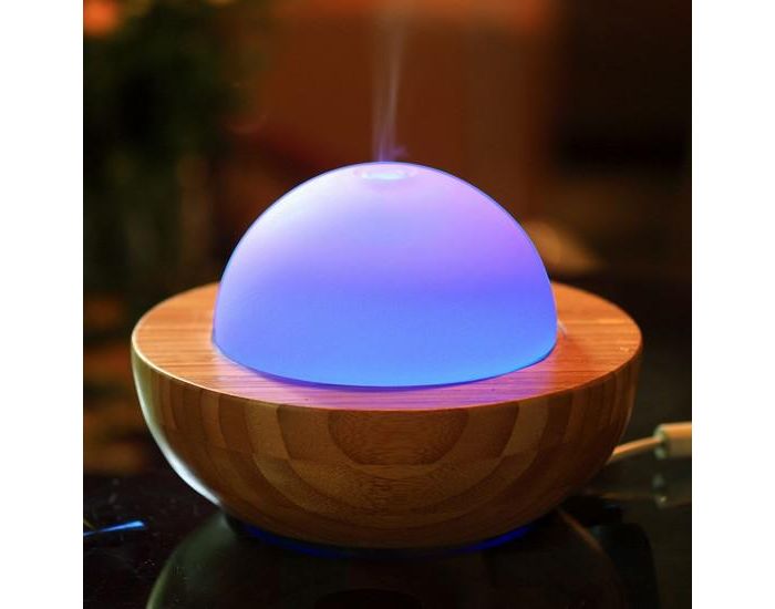 ZEN'AROME Diffuseur d'Huiles Essentielles Ultrasonique en Verre et Bambou Belisia (7)