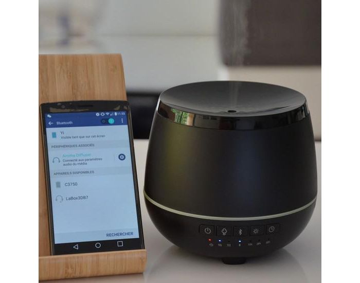 ZEN'AROME Diffuseur d'Huiles Essentielles avec Enceinte Bluetooth Opium (1)