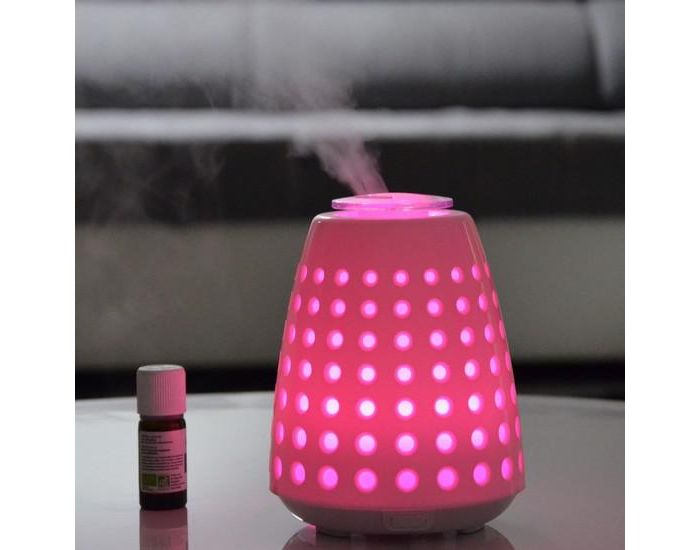 ZEN'AROME Diffuseur d'Huiles Essentielles Ultrasonique avec Eclairage Led Fira (1)