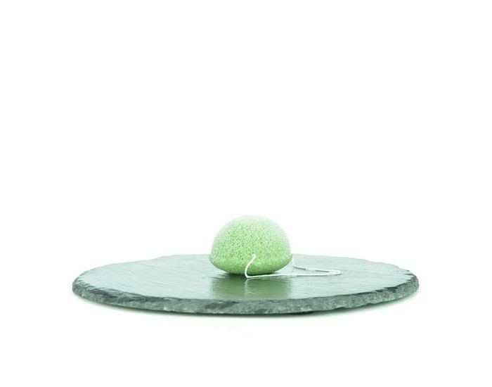 SUN AND SIA Eponge Konjac Sp�ciale Yeux 100% Naturelle Enrichie au Th� Vert - 100g (2)