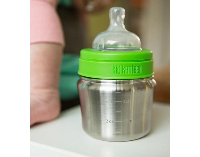 KLEAN KANTEEN Biberon Chauffe-Rapide en Inox - 120 ml  (1)