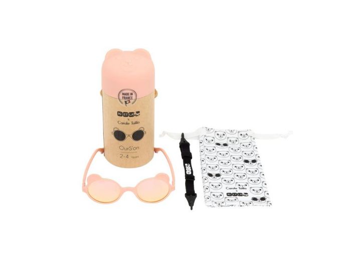 KI ET LA Lunettes de Soleil OURS'ON x Carole Tolila 1-2 ans - Peach (6)