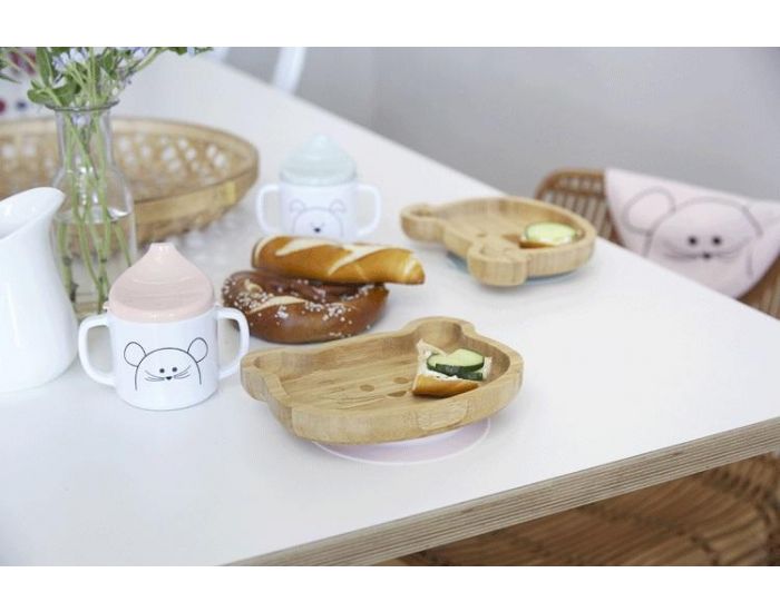 LASSIG Assiette Ventous�e En Bambou   (6)