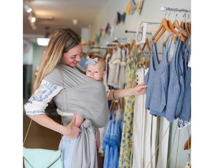 BOBA Echarpe de Portage en Bambou Boba Wrap - Serenity (16)