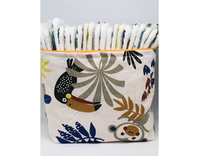 MA TERRE ET MOI Lot de Lingettes Lavables en Fibres d'eucalyptus - Paresseux (2)