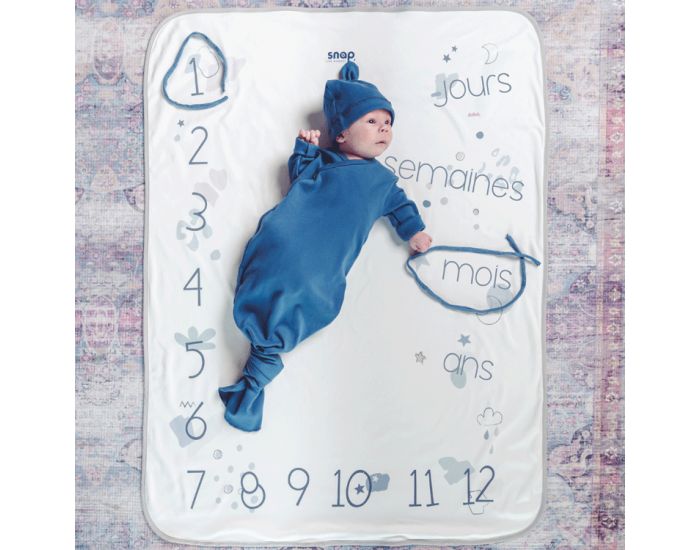 SNAP THE MOMENT Couverture 2 en 1 Photobooth 100% Coton - Fresh forest (13)