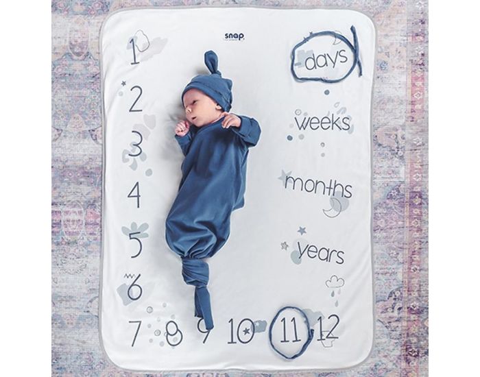 SNAP THE MOMENT Couverture 2 en 1 Photobooth 100% Coton - Fresh forest (14)