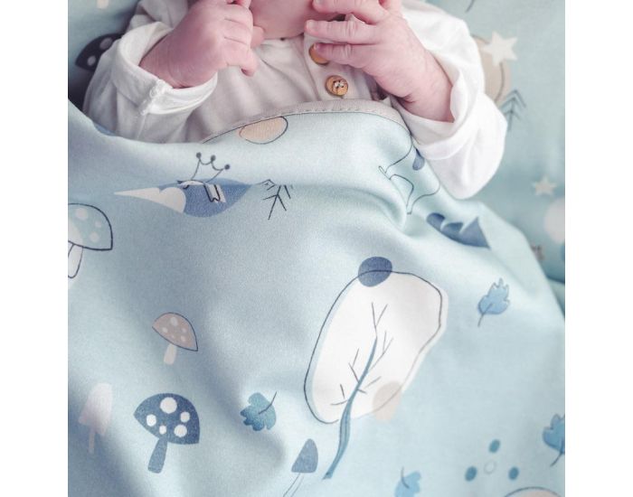 SNAP THE MOMENT Couverture 2 en 1 Photobooth 100% Coton - Fresh forest (3)