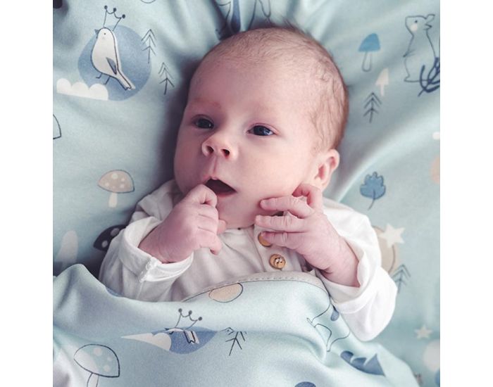 SNAP THE MOMENT Couverture 2 en 1 Photobooth 100% Coton - Fresh forest (10)