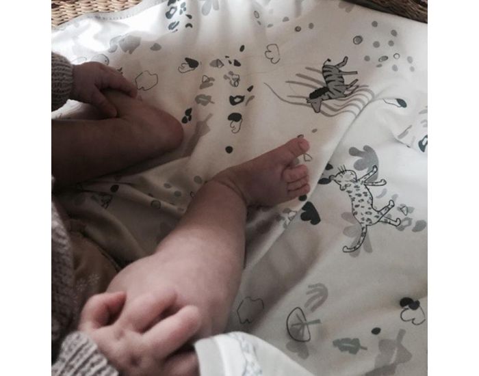 SNAP THE MOMENT Couverture 2 en 1 Photobooth 100% Coton - Safari (12)