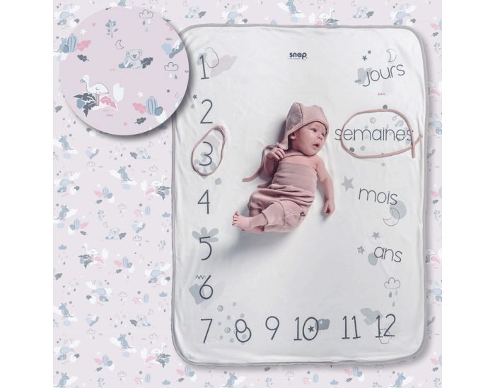 SNAP THE MOMENT Couverture 2 en 1 Photobooth 100% Coton - Savana (13)