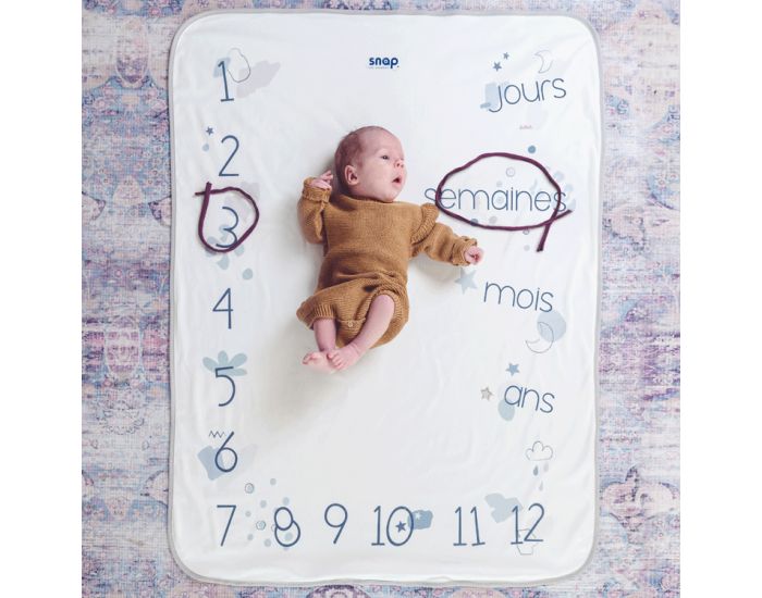 SNAP THE MOMENT Couverture 2 en 1 Photobooth 100% Coton - Savana (14)