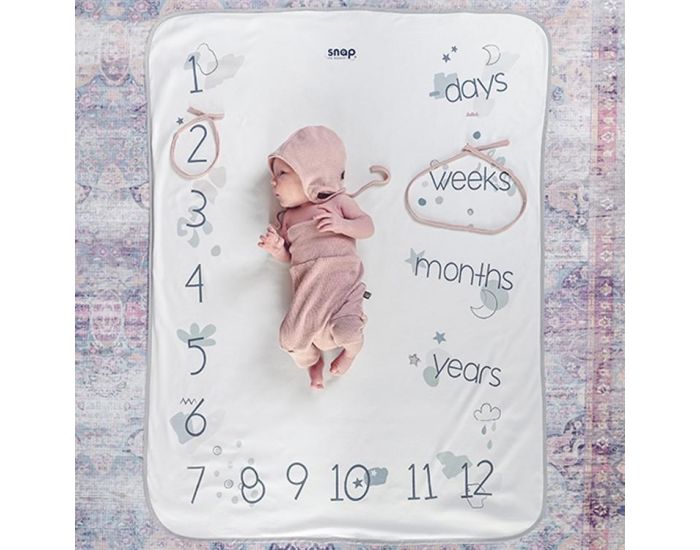 SNAP THE MOMENT Couverture 2 en 1 Photobooth 100% Coton - Savana (15)