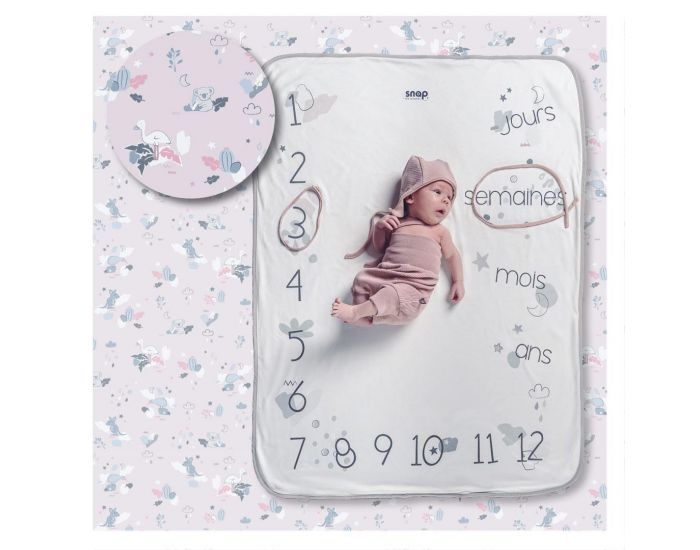 SNAP THE MOMENT Couverture 2 en 1 Photobooth 100% Coton - Savana (9)