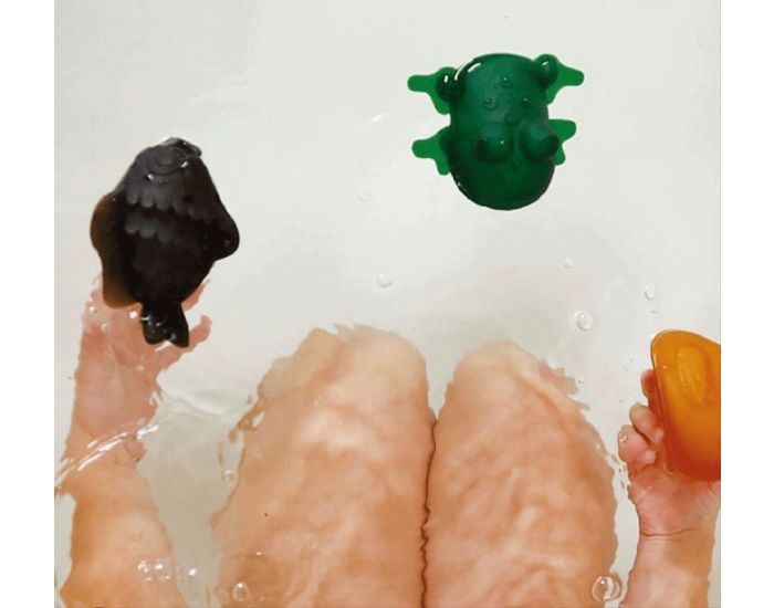 HEVEA Set 3 Jouets Bain en Caoutchouc - D�s la Naissance (1)