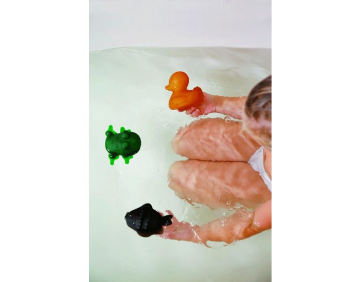 HEVEA Set 3 Jouets Bain en Caoutchouc - D�s la Naissance (2)