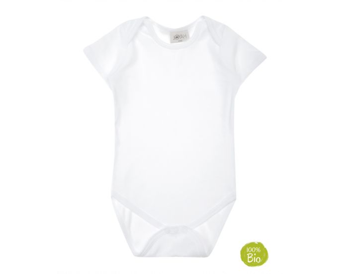 JOYAH Lot de 3 Body  100% Coton Bio - Blanc (1)