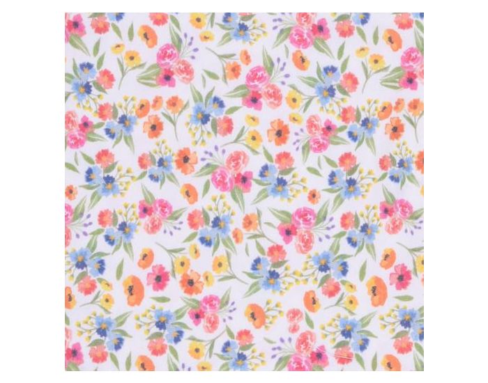 SEVIRA KIDS Combishort B�b� Fille en Coton Bio, Fleurs (2)