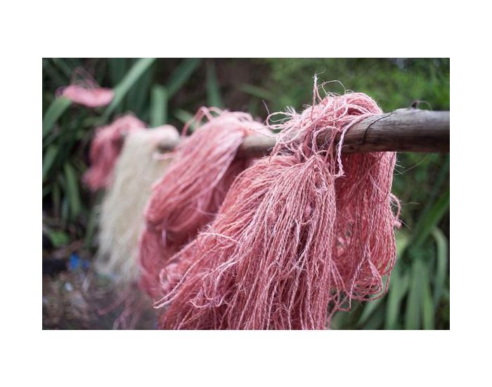 THE BASKET ROOM Lazima Le Panier Tiss� Turquoise et Sisal Clair Equitable (4)