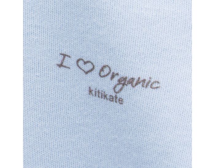 SEVIRA KIDS Body Kimono en Coton Biologique - Basic Manches Longues Bleu (1)