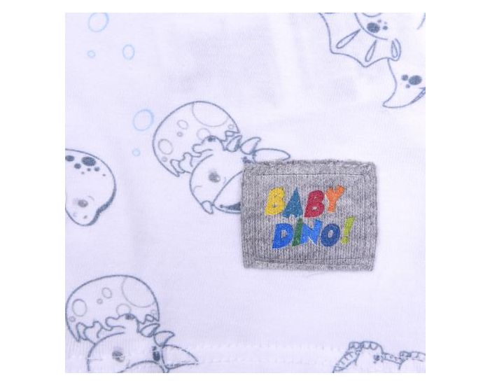 SEVIRA KIDS Combishort Bb en Coton bio, Baby Dino (1)