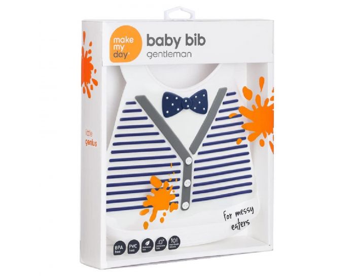 MAKE MY  DAY Bavoir en Silicone avec R�cup�rateur (2)