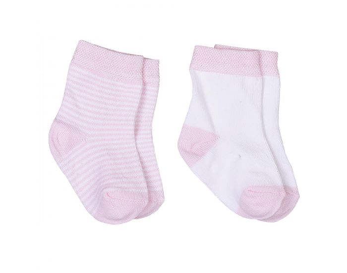 SEVIRA KIDS Lot de 2 paires - Chaussettes B�b� en Coton Biologique - Dreams Rose (1)