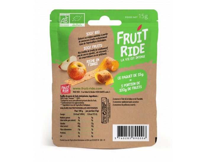 FRUIT RIDE Fruit Ride Pomme Doypack - 15g (1)