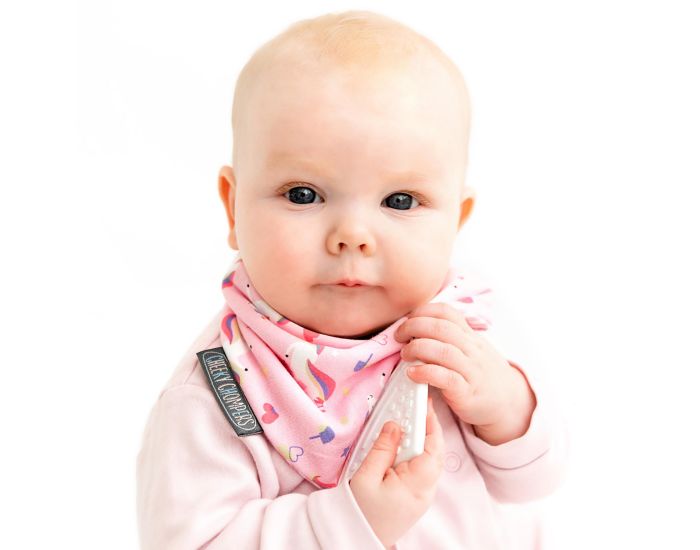 SEVIRA KIDS Bavoir bandana avec embout de dentition (4)