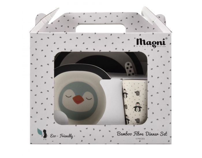 SEVIRA KIDS Coffret Repas B�b� en Bambou, Pingouin (2)