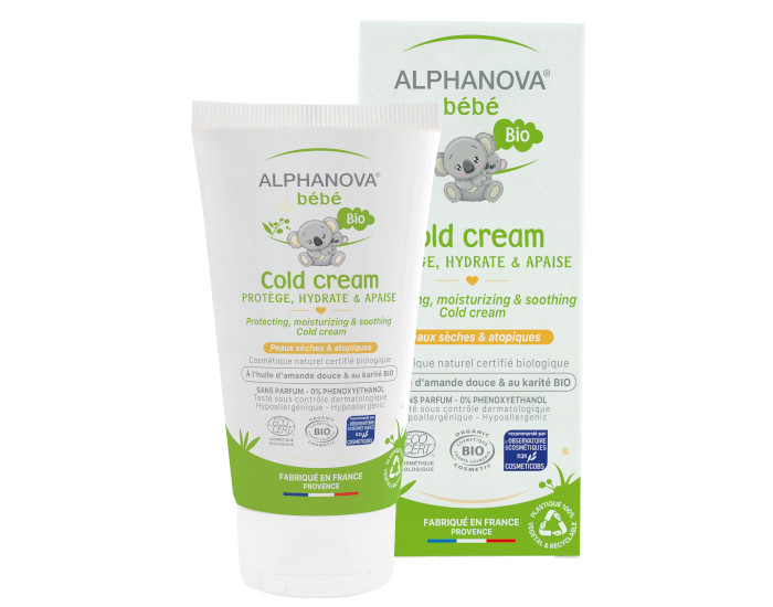 ALPHANOVA Bébé Cold Cream - Soin Bébé Hydratant & Apaisant - 50 ml (1)