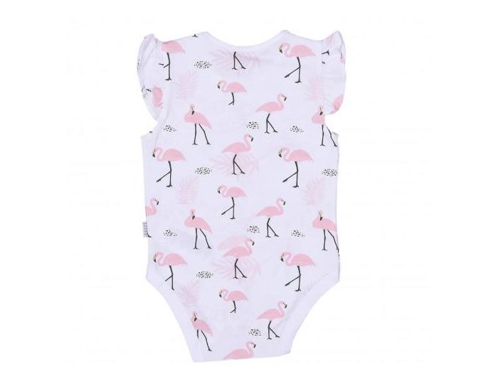 SEVIRA KIDS Body B�b� Sans Manches en Coton Bio, Flamants roses (1)