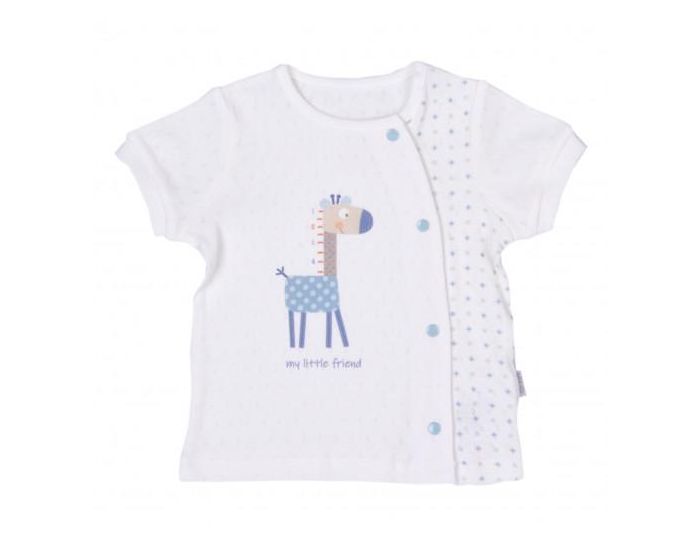 SEVIRA KIDS Ensemble t-shirt et short bb en coton bio, Girafe (1)