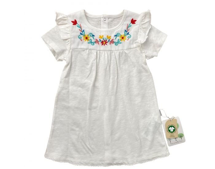 SEVIRA KIDS Robe avec Bandeau en Coton Biologique, ELISE (4)
