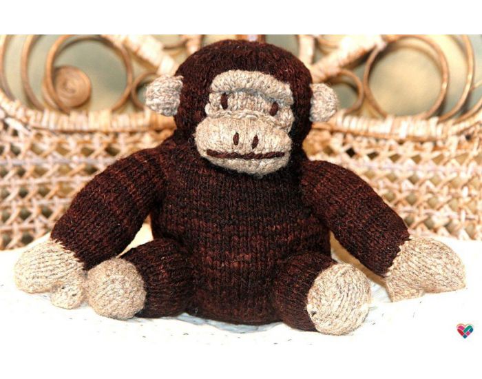 KENANA KNITTERS Gorille Laine Fait Main Equitable (1)