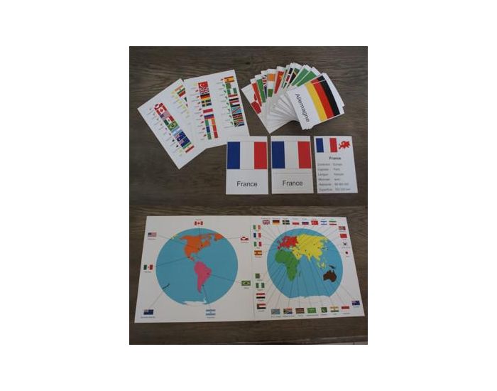 MAMONTESSORIBOX Pays & Drapeaux Du Monde - D�s 4 ans (1)