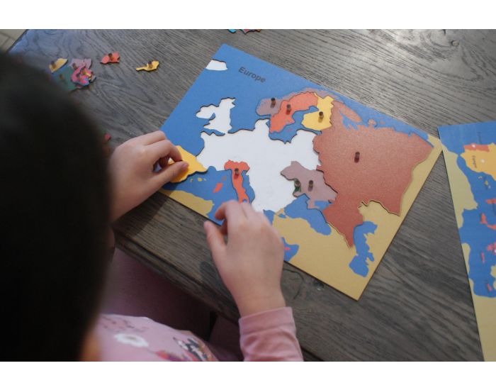 MAMONTESSORIBOX Puzzle Du Continent Europe - Ds 5 ans (2)