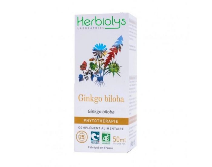 HERBIOLYS Ginkgo Biloba Bio - 50 ml (1)