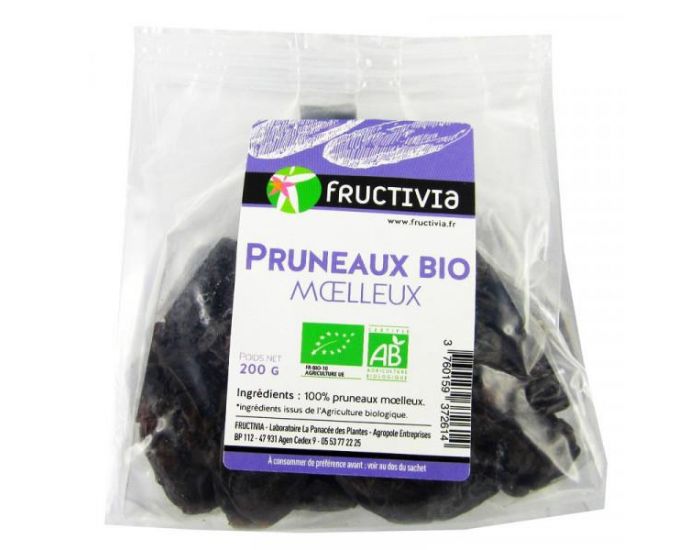FRUCTIVIA Pruneaux moelleux Bio - 200 g (1)