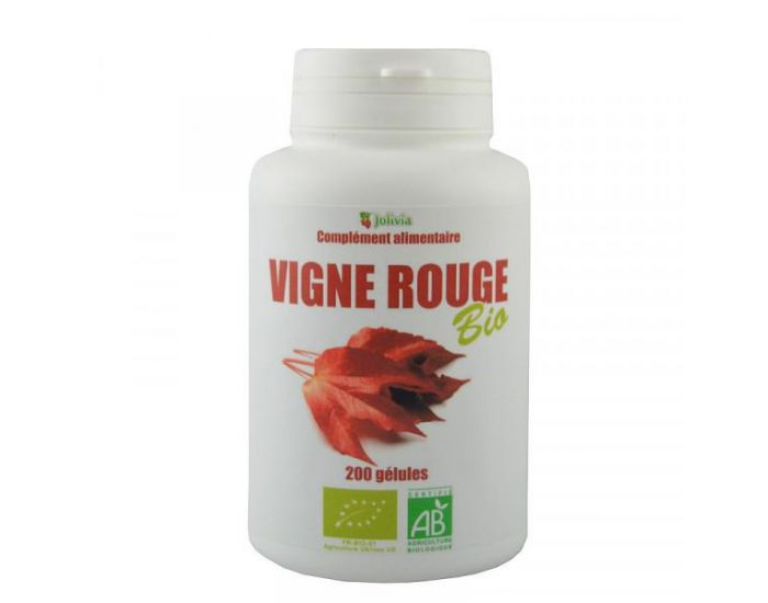JOLIVIA Vigne Rouge Bio - 200 glules vgtales de 250 mg (8)