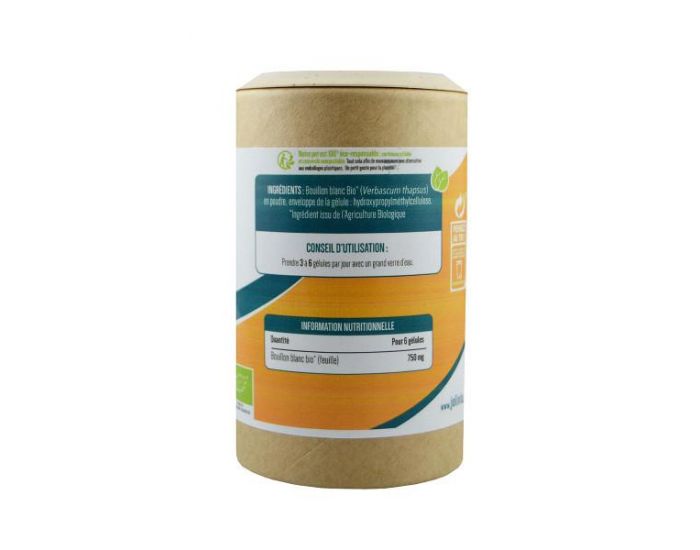 JOLIVIA Bouillon blanc Bio - 200 glules vgtales de 225 mg (2)