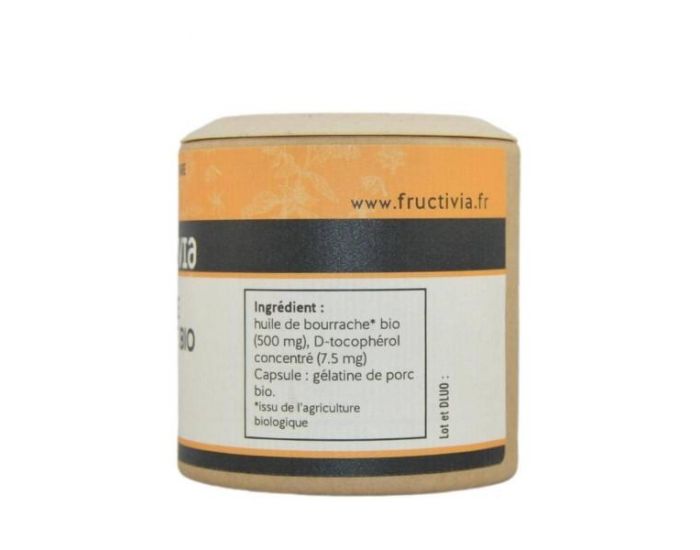FRUCTIVIA Bourrache Bio huile 60 capsules de 500 mg (2)